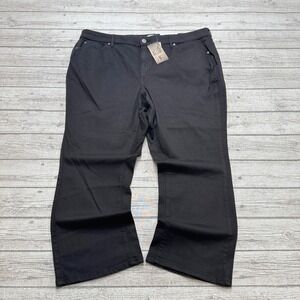 NEW D/C Jeans Women's 24P Black Curvy Fit Classic Bootcut Leg Stretch Workwear